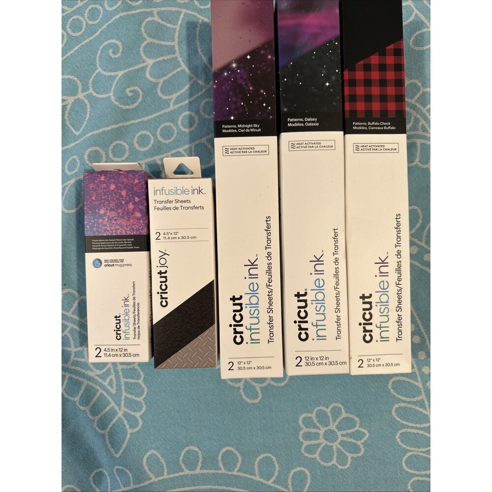 Lot of 5 Cricut Infusible Ink Transfer Sheets New Sealed